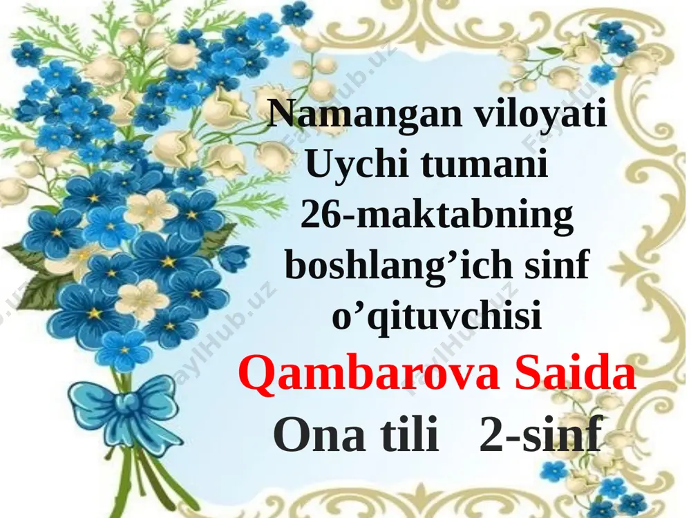 ona tili 2-sinf (1) — PPTX