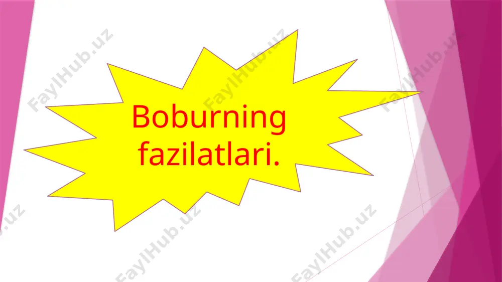 boburning fazilatlari 2-o'qish — PPTX
