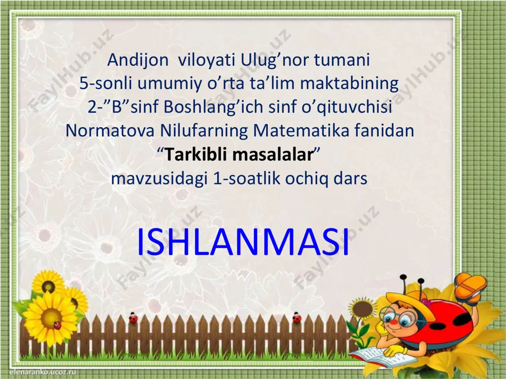 2_sinf_matematika_3_chorak_tarkibli masalalar(2) — PDF