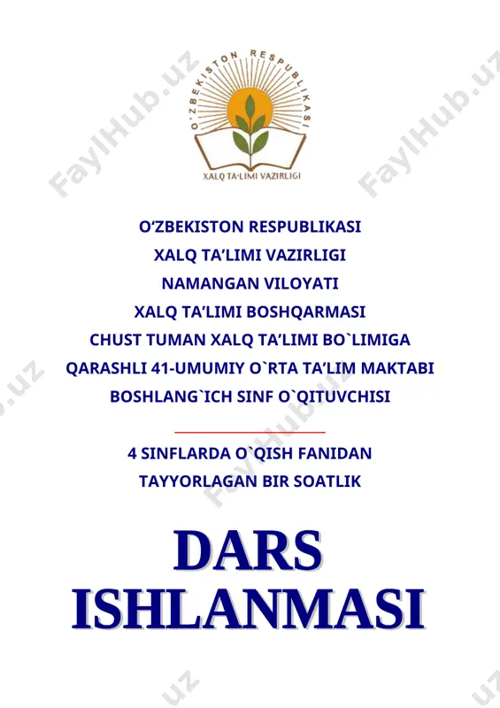 4 kuz — hosil yig'iladigan fasl — DOC