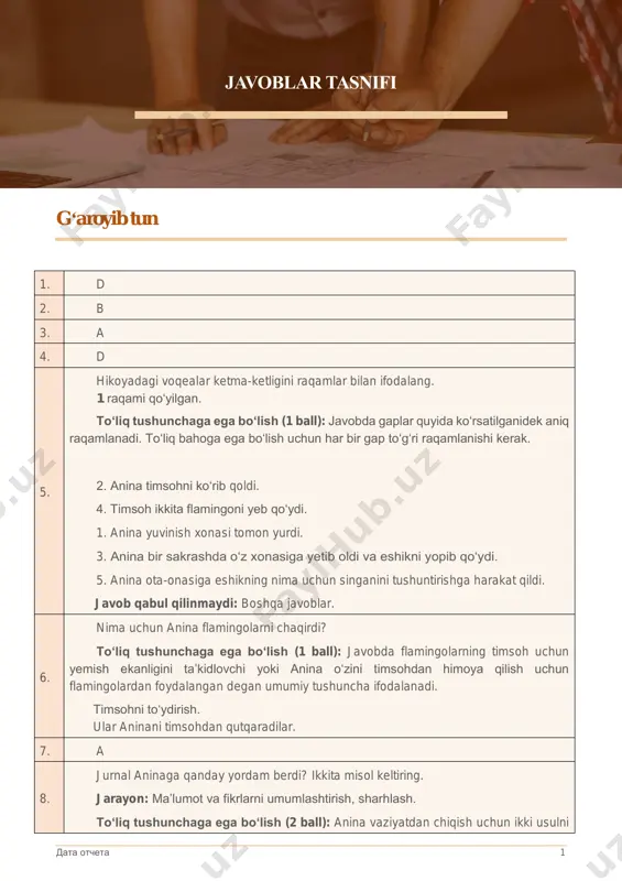1-mashq daftarini baholash mezoni o`qish — PDF