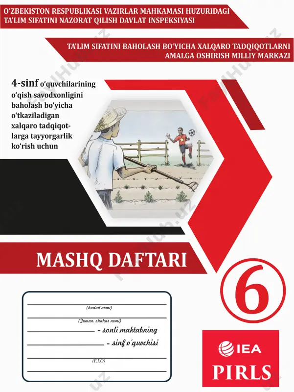 6-mashq daftari o`qish savodxonligi — PDF