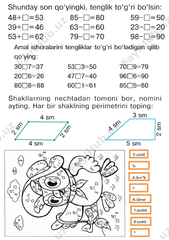 tarqatma 2-sinf — DOCX