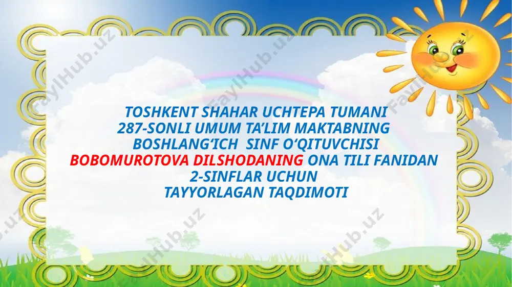 2-sinf ona tili — PPTX