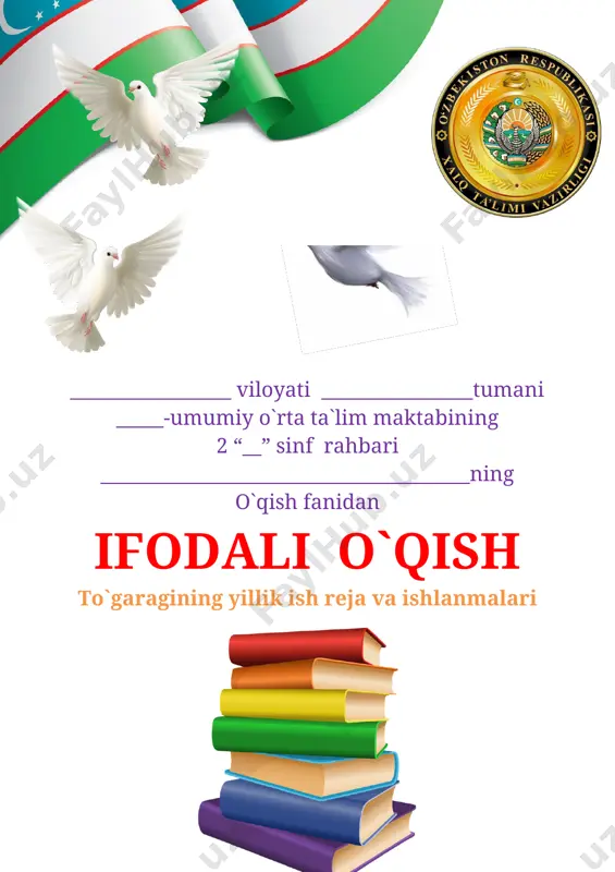 2 sinf ifodali o`qish to`garak 2020-2021 yil 68 soatlik — DOCX