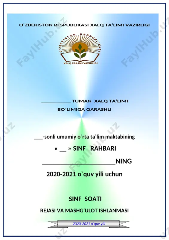 2-sinf tarbiyaviy soat — DOCX