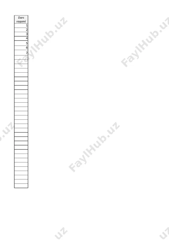 4-sinf tarbiya — XLSX