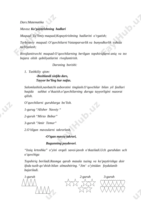 ko'paytirish hadlari dilrabo- 56 — DOCX