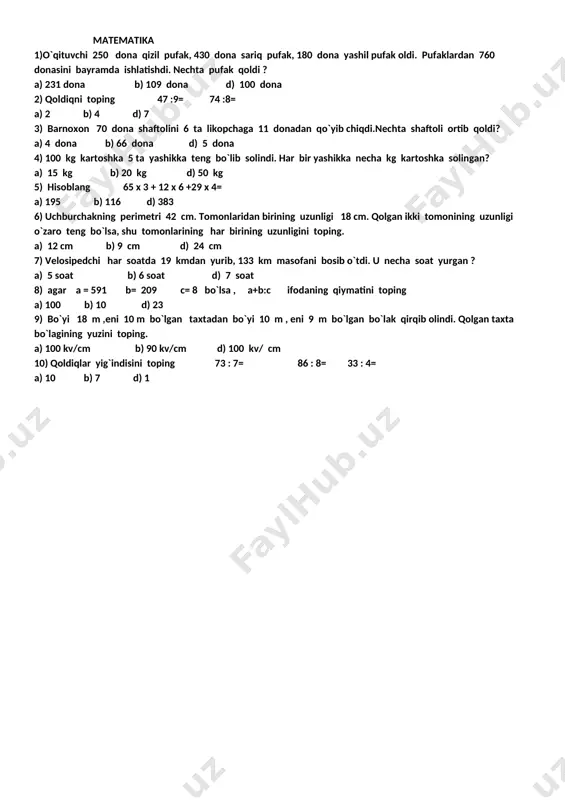 test matematika 16.10.2020 — DOCX