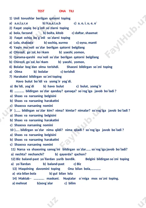 test ona tili 27.08 — DOCX