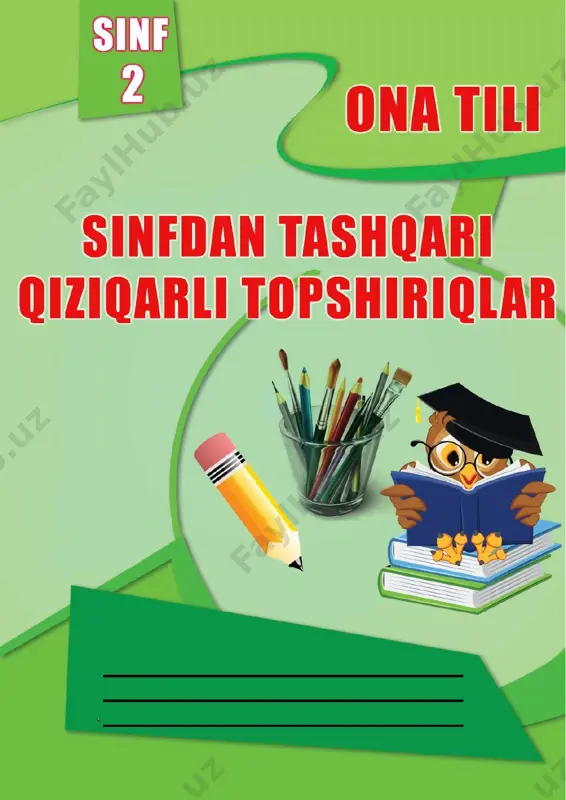 2-sinf ona tili topshiriqlar amaliy daftari — PDF