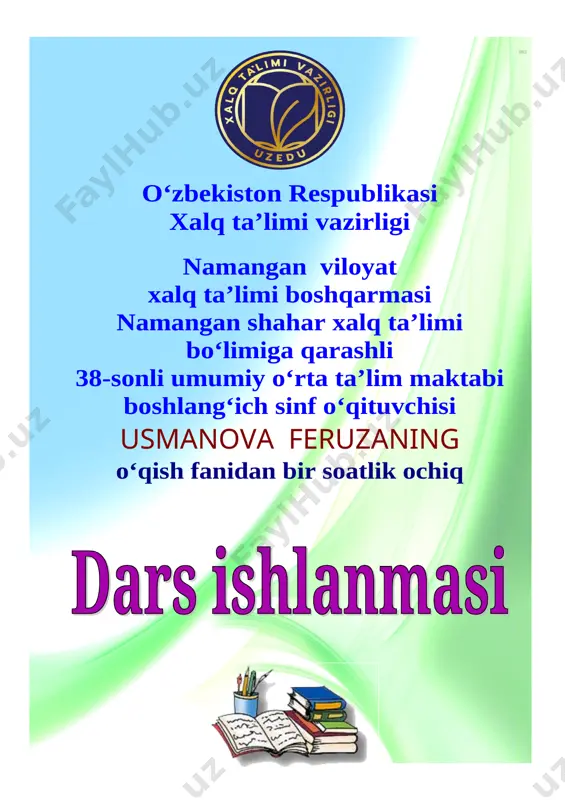kuz ko'rinishlari 4-sinf — DOC