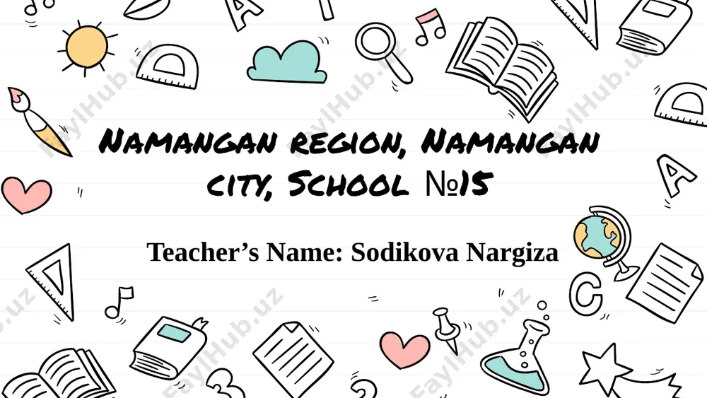 sodikova nargiza — PPTX