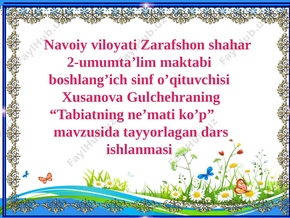 2_sinf_o'qish tabiat nemati — PPTX