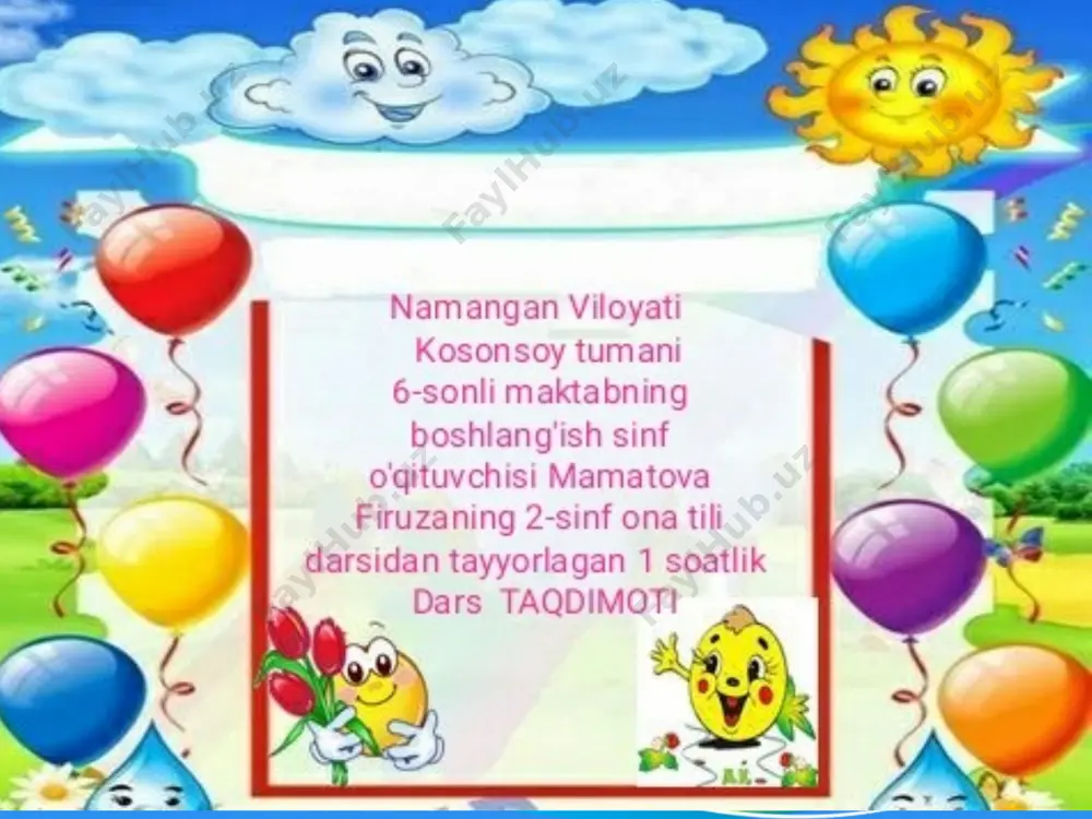 mamatova firuza dars taqdimot — PPTX