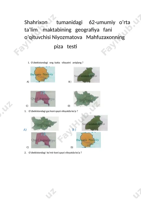 pisa test 2 — DOCX