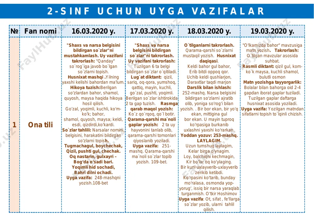 2-sinf-uyga-vazifalar — PDF