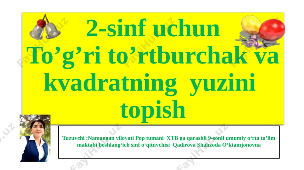 2-sinf uchun — PPTX