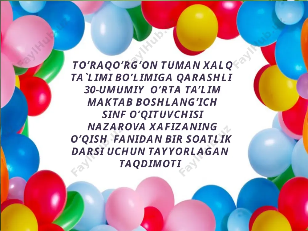 ona tilim ochiq dars — PPTX