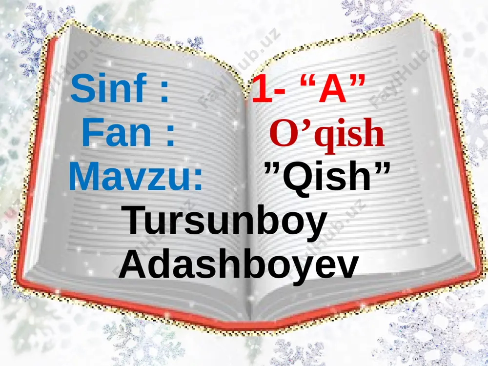 sohiba safarovna o’qish — PPTX
