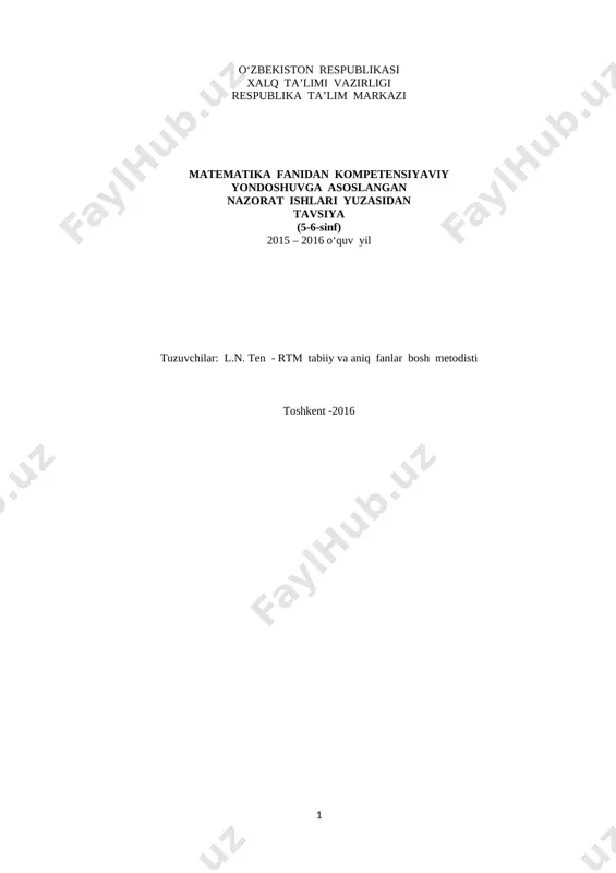 matematika-fanidan-nazorat-ishi (1) — DOCX