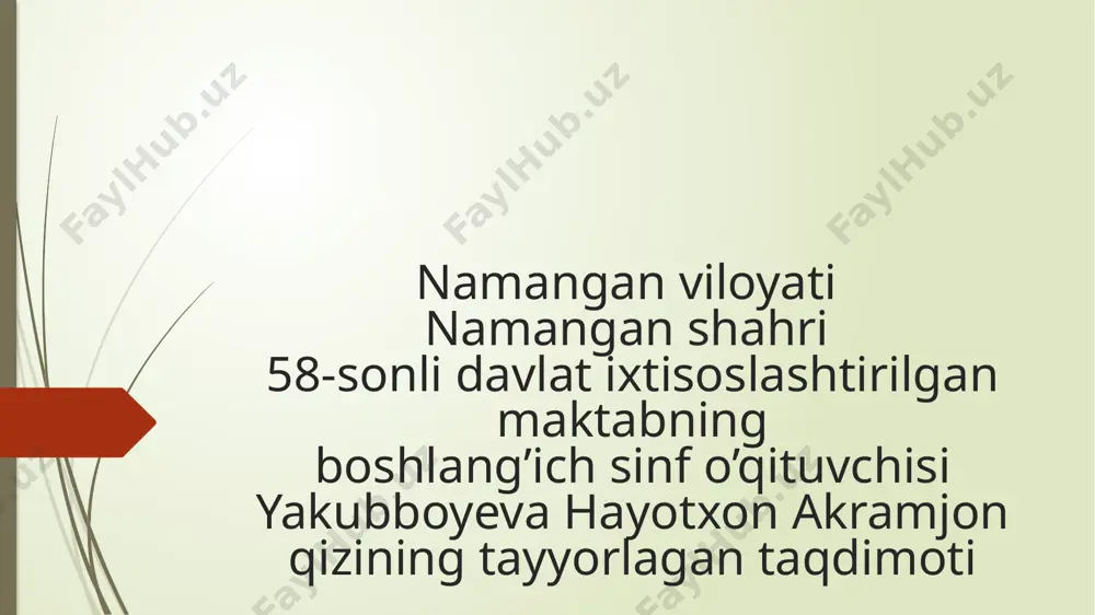 non qayerdan keladi — PPTX