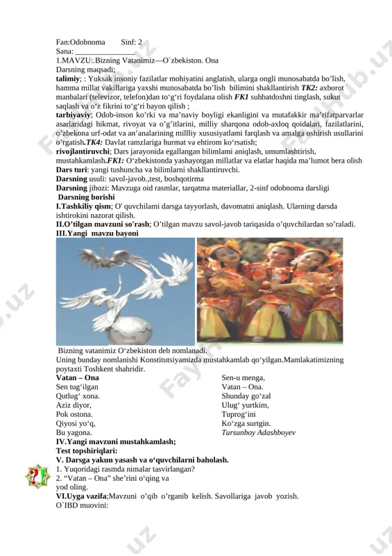 2-sinf._odob.karimova — DOCX