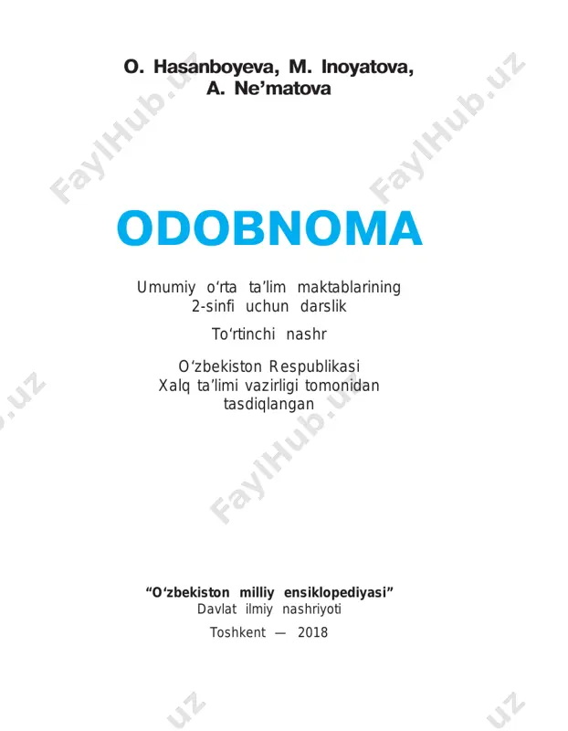 2-sinf odobnoma 2018 — PDF