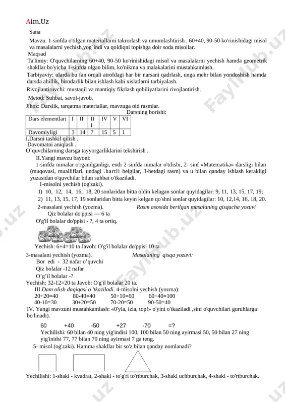 2_sinf_matematika_konspekt — DOCX