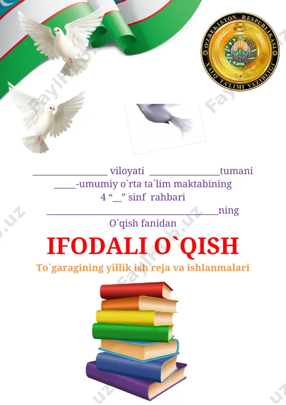 4 sinf ifodali o`qish to`garak 2020-2021 yil 68 soatlik — DOCX