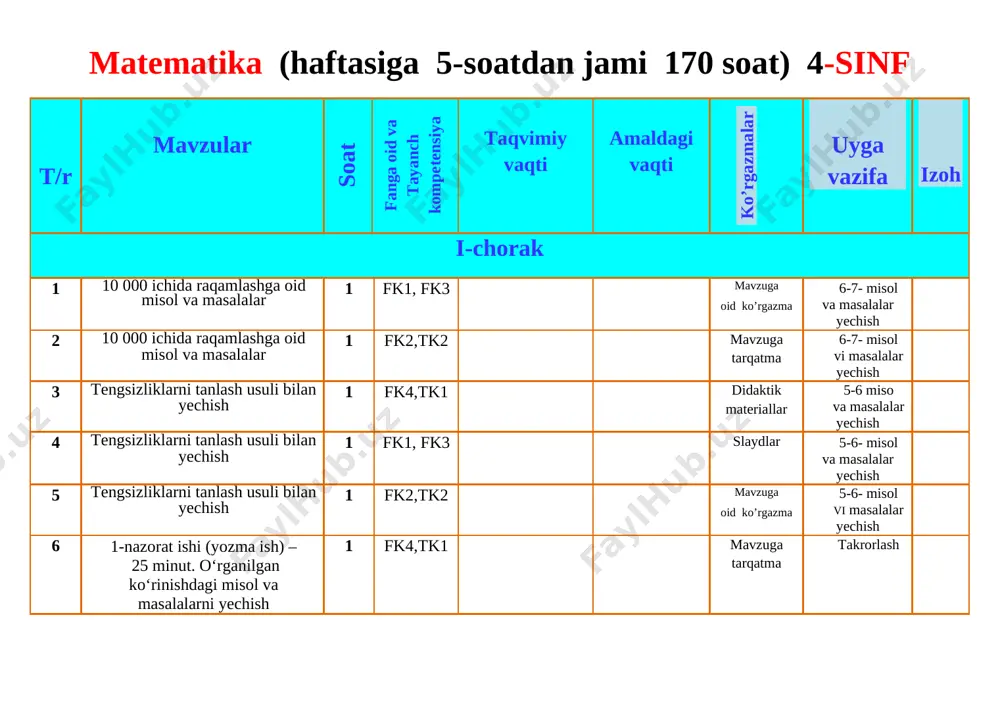4-_sinf_matematika_ish_reja_2021 — DOCX