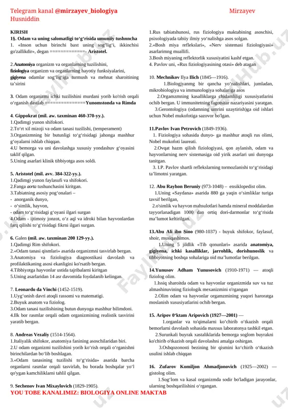 savolnoma anatomiya — DOCX