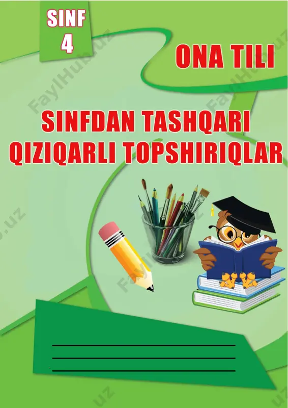 4-sinf ona tili topshiriqlari amaliy daftari — PDF