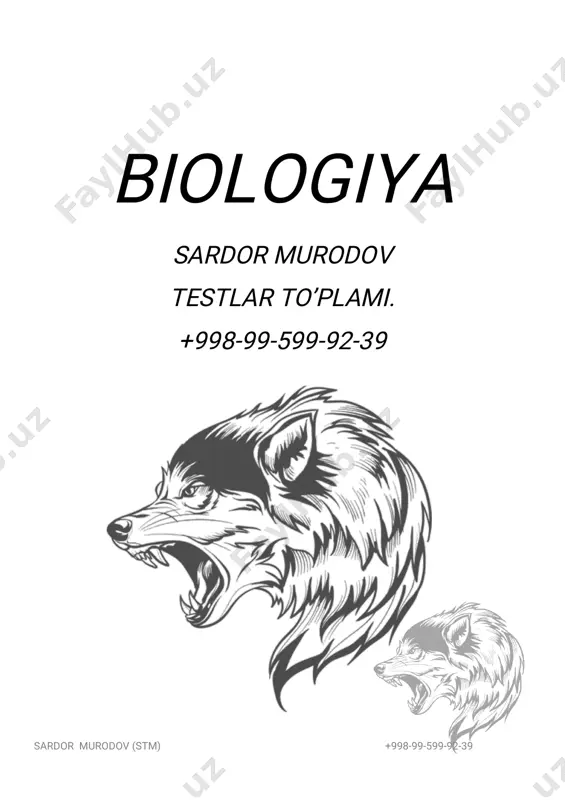 biologiya yangi kitob asosida — PDF