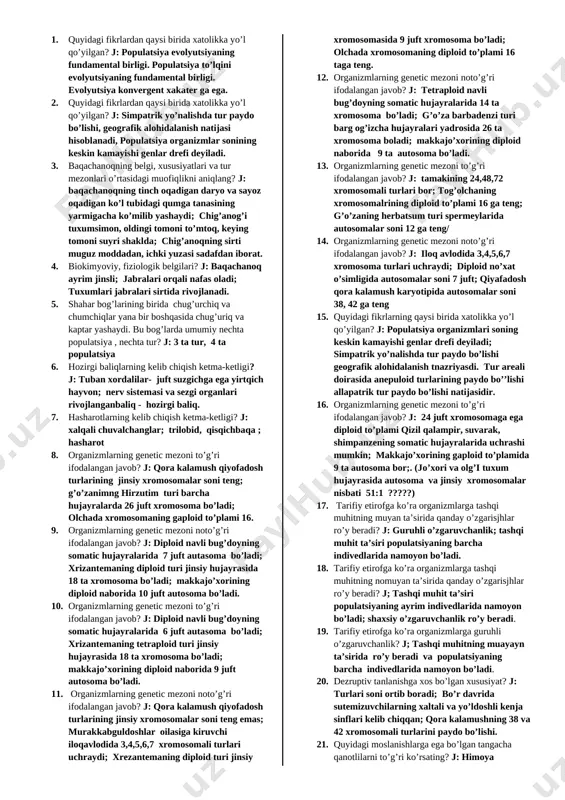 biologiya test(@kitob_ulashaman_bot) — DOCX