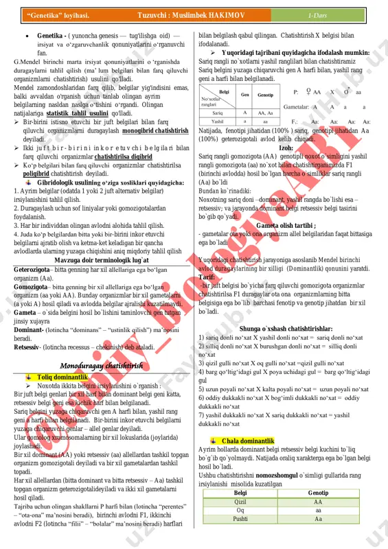 genetika — PDF