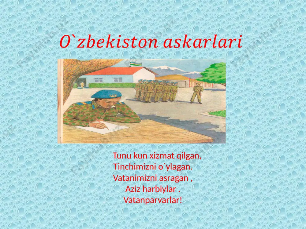 o`zbekiston askarlari — PPTX