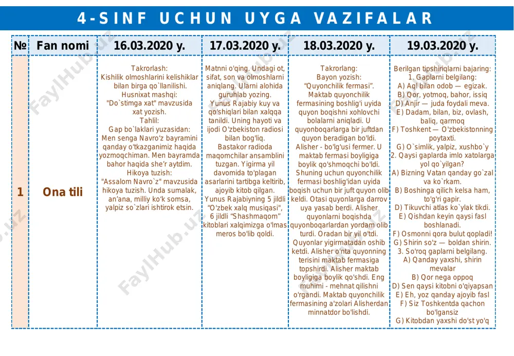 4-sinf-uyga-vazifalar — PDF