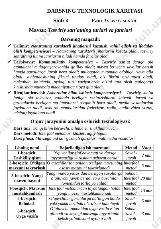 4-rasm konspekt — DOC