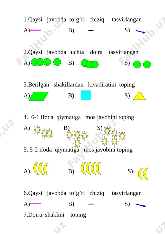 pisa test 4-sinf — DOCX