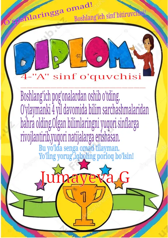 diplom 4-sinf bitiruvchi 2019 — DOCX