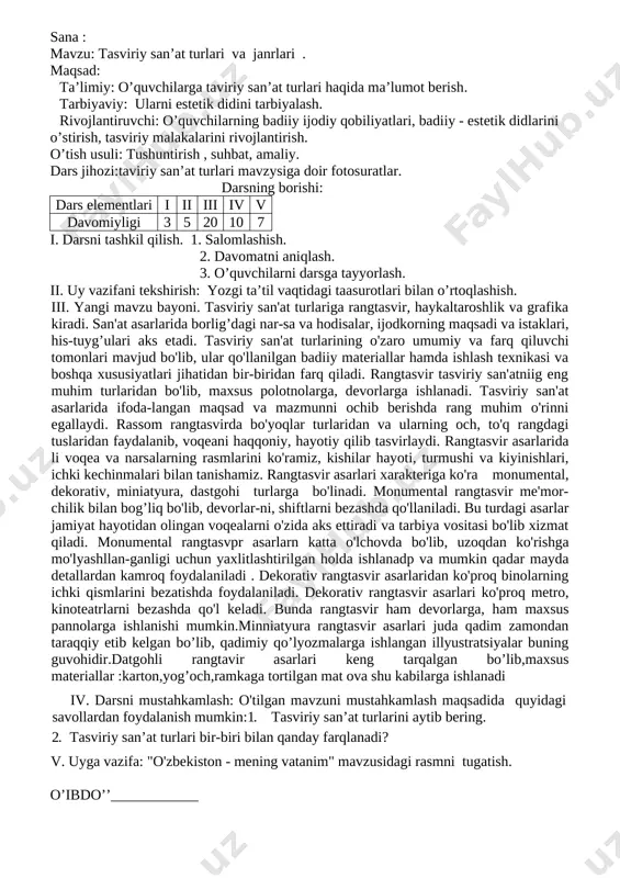 4_sinf_tasviriy_sanat_konspekt — DOCX