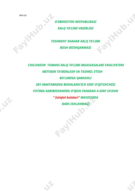 4_sinf_oqish_fanidan_dars_ishlanmala — DOCX