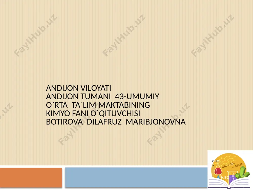 9-sinf ii-guruh yonaki guruhcha elementlari — PPTX