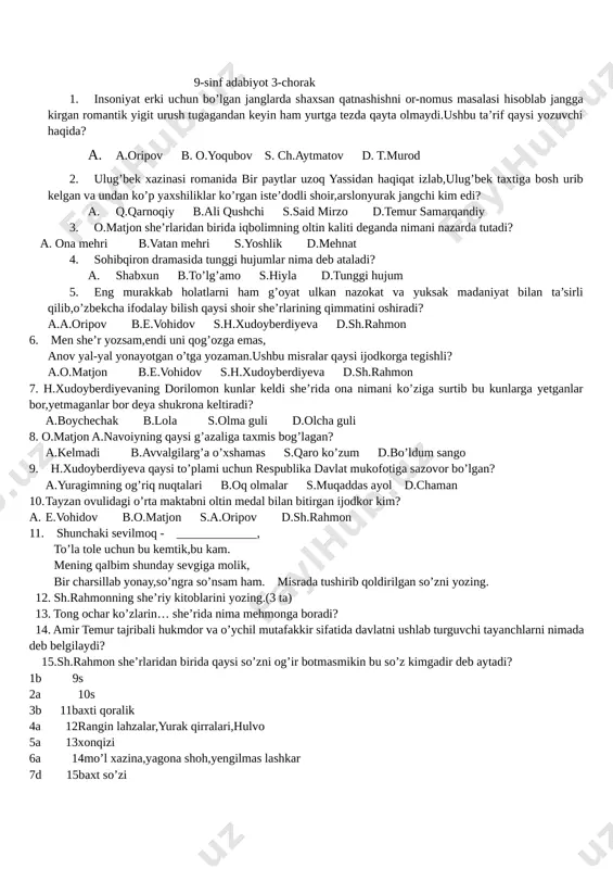 9-sinf — DOCX
