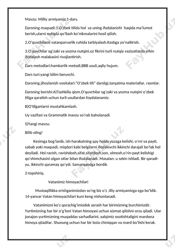 9-sinf 3-chorak — DOCX