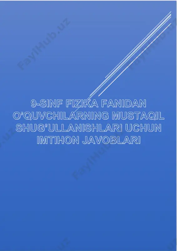 9-sinf fizika — PDF