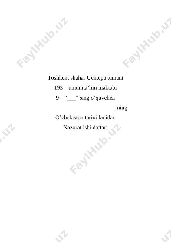 nazorat - 9 — DOCX
