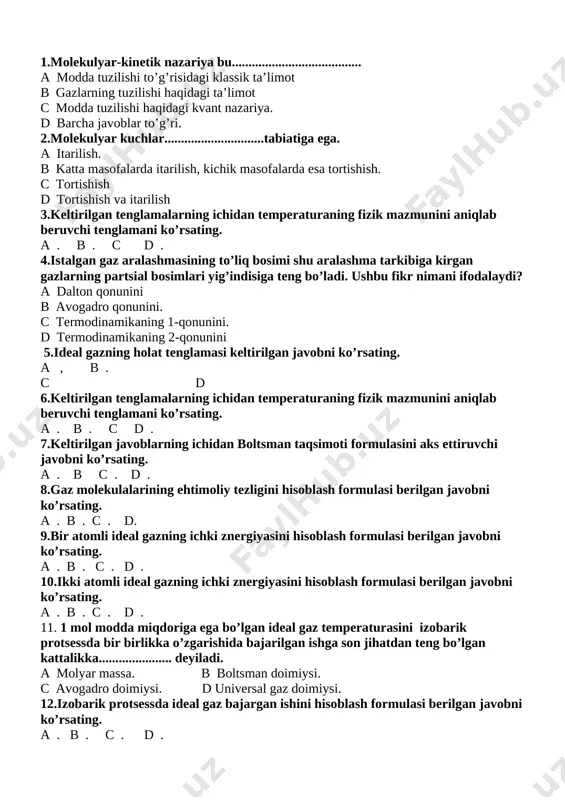 1molekulaliq fizika 2-variant — DOCX