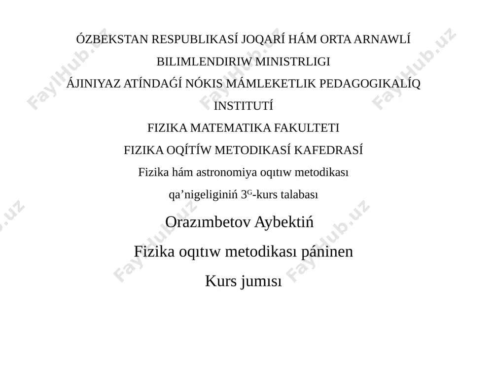 orazımbetov aybek — PPTX